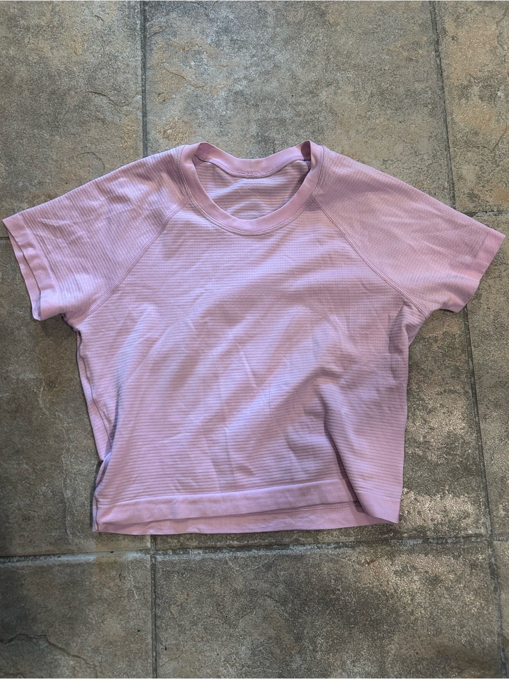 Women's Pink Short  lululemon swiftly crop tech tee